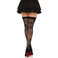 Leg Avenue - Stocks Net De Roses Sauvages Noir
